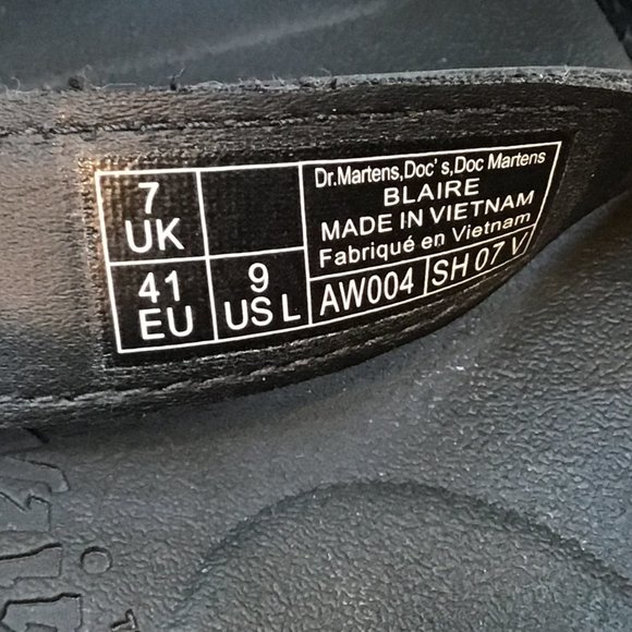 Dr. Doc Martens Women's Blaire Black Leather Adjustable Ankle Strap Sandals 9 - Picture 7 of 7